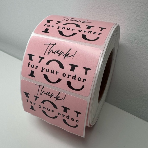 100 pcs Thank You for your order my 2" Stickers labels NWT - Picture 4 of 14